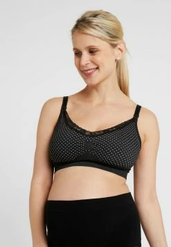 MAGIC Bodyfashion MAMA NURSING BRA DOTS - Bustier - Black