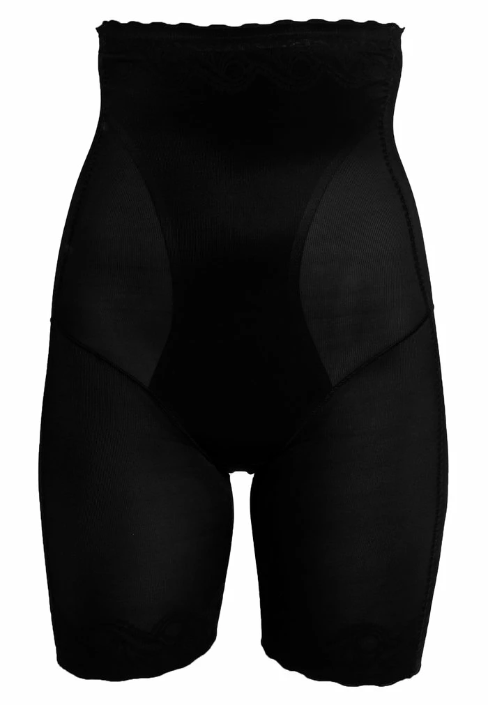 DSIRED SCALLOP SHEER HIGH BERMUDA - Shapewear - black