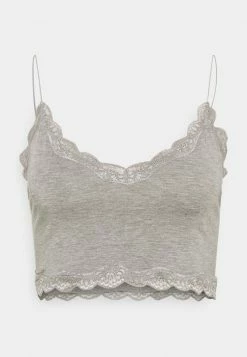 MAGIC Bodyfashion COZY CROP - Pyjama Top - Heather Grey