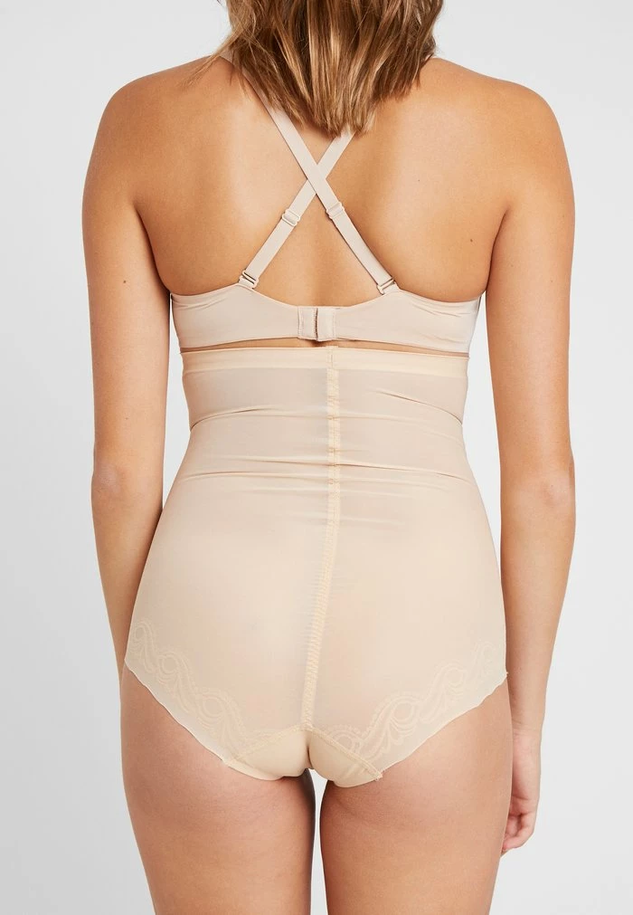 DSIRED SCALLOP SHEER HIGH BRIEF - Shapewear - latte